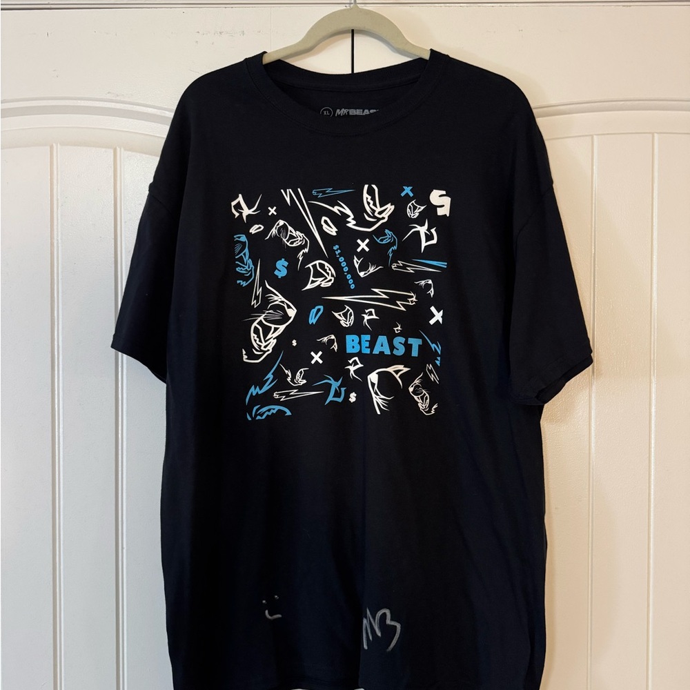 Mr. Beast Signed Autographed Men’s XL T-Shirt
